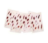 NIYANGLE 6pièces Autocollants Cicatrices Halloween Fausses Blessures Réalistes Autocollants Temporaires Peau Décoration Fête Accessoires Théâtre