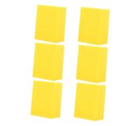 NIYANGLE 6pièces Éponge De Maquillage Réutilisable Houpette Forme De Fromage Pour Application Humide Et Sèche Outil Pratique Pour Maquillage Parfait