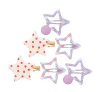 NIYANGLE 6pièces Étoiles Snap Hair Clips Barrettes à Cheveux Pour Femmes Et Filles Accessoires De Coiffure Mignons Petites Pince à Cheveux Polyvalentes Pour Quotidien Et Fêtes