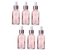 NIYANGLE 6pièces Flacons Compte-gouttes Vides Verre Pour Huiles Essentielles Et Cosmétiques Liquides Rechargeables Et Hermétiques