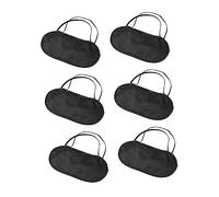 NIYANGLE 6pièces Masques Pour Yeux Lot Sangle Élastique Masque De Sommeil Pour Voyage Siestes Hôtel Et Chambre