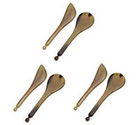 NIYANGLE 6pièces Outil De Massage Des Yeux Et Du Visage Stylo Acupuncture Manuel Pour Points De Pression Accessoire De Beauté Pratique Corne De Bovin