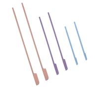 NIYANGLE 6pièces Spatules Silicone Maquillage Raclettes Flacons Nettoient Profondeur Prélevement Lotion Application Peau Nettoyage Bouteille Usage Cosmétique Mains Fond Couleur Aléatoire