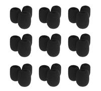 NIYANGLE 70 Pièces Bonnettes Mousse Anti-vent pour Micro-cravate Noir, de Bruit et Ajustement Sécurisé, Adaptées pour Microphones Lavalier en Enseignement et Salles de Classe
