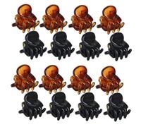 NIYANGLE 72pièces Mini Pince Cheveux pour Frange Barrettes Créatives pour Femmes et Filles Noir Marron