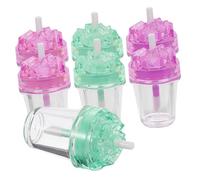 NIYANGLE 7pièces Conteneurs De Gloss à Lèvres Tubes Vides Transparent Pour à Lèvres Kit Pratique Pour Création Cosmétiques Pour Petites Entreprises Et Voyages