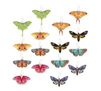 NIYANGLE 8 Paires Boucles D'oreilles Pendantes Colorées en Acrylique et Alliage Motifs Papillons et Insectes, Bijoux pour Femmes Vie Quotidienne et Présents D'anniversaire