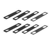 NIYANGLE 8 Pièces Cale de Manche Guitare Pvc Noir, Réglage Angle, Lot