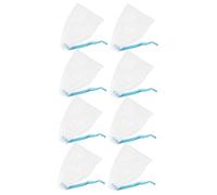 NIYANGLE 8 Pièces Filets Exfoliants Visage Sac Lavage Mousse Nettoyant Pores Régénérant Peau Avec Lien Bleu