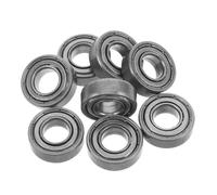 NIYANGLE 8 Pièces Roulements de Roulettes de Chaise de Transport en Acier Argenté Structure de Démontage Rapide et Fonctionnement Silencieux pour Utilisation en Extérieur et Hôpitaux