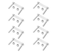 NIYANGLE 8 Pièces Support de Patin à roulettes avec Plaque de Sécurisée Double Rangée Inoxydable Kit de Fixation Polyvalent pour Quatre pour Patinage Intérieur et