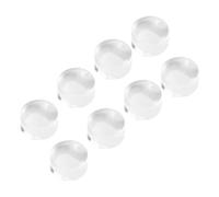 NIYANGLE 8 Pièces Tampons pour Nail Art 2,8cm en Silicone Transparent Outils DIY pour Ongles Individuels et Salons Transfert de Motifs pour Décoration D'ongles