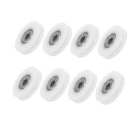NIYANGLE 8 pièces U Groove Pulley Wheels With Embedded Bearings Heavy Duty Roller For Sliding Barn Doors And Windows Quiet And Stable Track Rollers