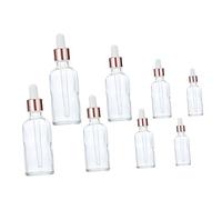 NIYANGLE 8pièces Bouteilles Verre Avec Pipette Pour Huiles Essentielles Flacons De Voyage Écologiques Et Pratiques Pour Aromathérapie