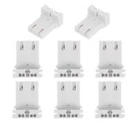 NIYANGLE 8pièces Douilles de Lampe Fluorescente U PC Support de Lampe Plug-in Compatible pour Éclairage de Bureau et Usine Installation Facile et Gain de Place