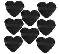 NIYANGLE 8pièces Heart Shaped Cosmetic Powder Puff Poudre Loose Puff Douce Et Confortable Pour Maquillage Et Finition De Teint Idéale Pour Femme