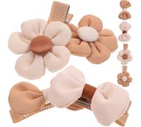 NIYANGLE 8pièces Lot de Pinces à Cheveux Noeud et Fleur Accessoires Coiffure pour Fille Barettes Cheveux et Mignonnes