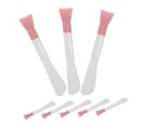 NIYANGLE 8pièces Set De Pinceaux Applicateurs Silicone Doux Pour Masque Facial Brosse à Double Embout Outil De Beauté Pratique Et Léger Pour Soins Peau
