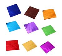 NIYANGLE 9 Papier Aluminium Alimentaire Coloré pour Chocolat Bonbons Papier Cadeau pour Fête Mariage et Anniversaire