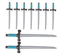 NIYANGLE 9 Pièces Gonflables de Pirate de Combat pour Garçon Fille Couleur Vive Accessoire de Fête Thème Pirate Cosplay Anniversaire et Extérieures