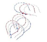 NIYANGLE 9pièces Bandeaux Étoile Patriotiques Pour Fête De Indépendance Accessoires Cheveux Pour Femmes Et Garçon Fille Pour Juillet Memorial Day