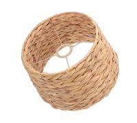 NIYANGLE Abat-jour Diffusion Douce de Lumière, Diamètre de Trou 42mm Tissé la Main en Herbe de Calebasse et Fer Décor Vintage Naturel et Mise à Jour Saisonnière pour Salon