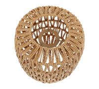 NIYANGLE Abat-jour Suspendu Rotin Vintage pour Lustre Chambre Adulte Abat-jour Décoratif Rotin Tissé Style Lanterne pour Salle à Manger Hôtel et Maison