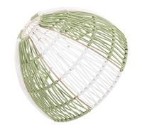 NIYANGLE Abat-jour Suspendu Tissé Imitation Rotin Bohème, Abat-jour Vintage Léger de Panier, Abat-jour Décoratif pour Salon, Chambre et Salle à Manger, Style Naturel et Artisanal