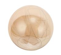 NIYANGLE Abat-jour Verre Sphérique Décoratif avec Fil Aluminium Diffuseur Lumineux Doux pour Plafonnier Compatible Lampes Suspendues Ambiance Chaleureuse et Design Minimaliste