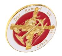 NIYANGLE Accessoire Commémoratif Unique Élégante pour Célébrations, Broche en Métal « Balance la Justice » et pour Professionnels Droit Événements Juridiques