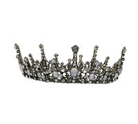 NIYANGLE Accessoires De Cheveux De Mariée Couronne Couronne Et Diadèmes Couvre-Chefs De Mode Coiffe De Mariée Invité De Bal Femme De iée Baroque Topper Coiffe De