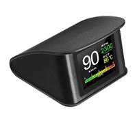 NIYANGLE Afficheur Tête Haute Portable pour Voiture avec Compteur de Vitesse Numérique, Écran Lcd en Abs et Pc, Améliore la Sécurité de Conduite Pendant les Voyages