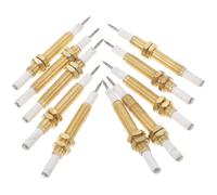 NIYANGLE Aiguille D'allumeur Réutilisable 10 Pièces en Cuivre Allumage par Étincelle Couleur Or, Étanchéité Fiable pour Cuisinière à Gaz pour Four et Poêle