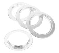 NIYANGLE Anneaux D’entrée Métalliques Anti-Morsure pour Nichoirs de Perroquet 4 Pcs - Accessoires Protecteurs Solide pour Cage à Oiseaux, Compatibles Élevage en Volière et Nidification