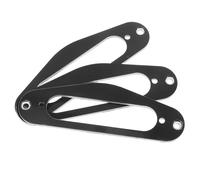 NIYANGLE Anneaux de Montage Noir en Celluloïd pour Lot de 3 Accessoire de Remplacement pour Micro Guitare Électrique Tl Style pour Single Coil, pour Guitaristes et Luthiers