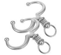 NIYANGLE Anneaux de Nez Métalliques pour Bovins 2 Pièces Accessoires de Traction sans Perçage pour Élevage de Vaches