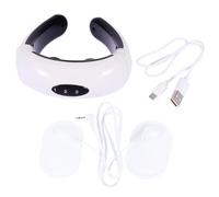 NIYANGLE Appareil de Massage Cervical Intelligent Masseur de Cou et Épaules Électromagnétique, Soulagement Musculaire Profond, Rechargeable USB, Bureau, Maison et Voiture
