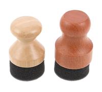 NIYANGLE Applicateur d'Huile pour Planche à Découper en Bois Lot de 2 set de Manche Bois et Embouts en Éponge Réutilisables Applicateur de Cire et Huile Minérale pour Entretien