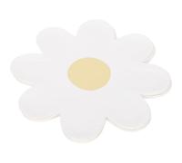 NIYANGLE Assiettes Blanche Forme Fleur Marguerite en Papier Jetables 20 Pièces Légère et Facile à Transporter Vaisselle de Fête Multipurpose pour ou Mariage Shower