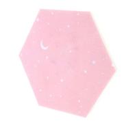 NIYANGLE Autocollant Mural Hexagonal en Feutre Rose Pratique et Facile à Utiliser pour Décoration Murale Simple et Élégante, pour Mur de Photos Familiales