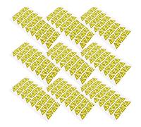 NIYANGLE Autocollants de Danger Électrique Triangulaires Jaunes 2,5x2,5 Cm, Lot de 400 Étiquettes Autocollantes Résistantes aux Intempéries pour Panneaux de Risque Électrique Extérieurs,