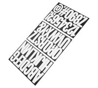 NIYANGLE Autocollants Lettres Autocollantes Blanches 7,6 X 3,8 Cm, Lot de 15 Feuilles Résistants aux Intempéries pour Boîtes aux Lettres, Panneaux Extérieurs et Scrapbooking, Accessoires