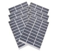 NIYANGLE Autocollants Panneaux Solaires Adhésifs pour Maquettes Architecturales, 6 Feuilles pour Modélisme Paysager, Décoration Diorama Miniature, Fournitures Créatives pour