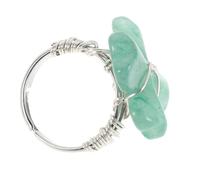 NIYANGLE Bague Délicate en Pierre Verte à Trèfle pour Femme, Éclat Remarquable et Confort, Présent Saint-valentin et Occasions Spéciales