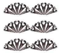 NIYANGLE Bagues Griffes Métal pour Cosplay et Fêtes - Lot de 30 Anneaux Complets pour Doigts, Adaptés la Manucure et Nail Art