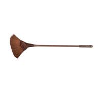 NIYANGLE Balai-brosse Épaissi à Poils Doux en Peau de Palmier, Manche Long en Bois de 90 Cm, Balai Traditionnel Antistatique pour Balayer L’extérieur et Intérieur, Balai de Nettoyage