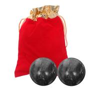 NIYANGLE Balle de fitness de massage Jade Balles anti-stress pour mains massage handball Baoding Exercice Stress Balls de main chinoises de pierre