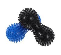 NIYANGLE Balles de Massage de Cacahuète 2 Pièces pour Massage Shiatsu des Épaules et Pieds, pour Exercices de Réflexologie