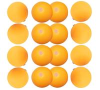 NIYANGLE Balles de Tennis de Table Perforées 27 MM Jaune Lot de 60 en Plastique ABS Tige Flexible pour Entraînement Technique et Machine à Ping-Pong