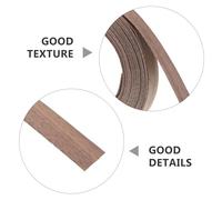 NIYANGLE Bande de Chant en Bois Véritable 19 MM Noir Noyer 15 M Adhésif Puissant pour Réparation et Finition Meubles Moulure Décorative Solide pour Armoires Portes et Projets de